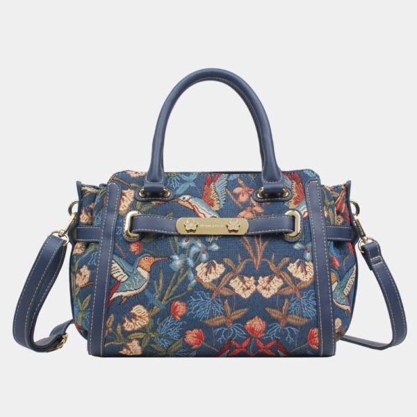 spacious and stylish women designer handbag made of Tapetsry.